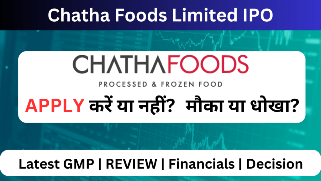 Chatha Foods Limited IPO GMP, Review